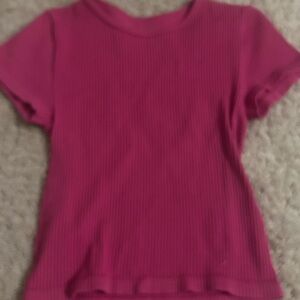 Women’s Pink Cropped Shirt
